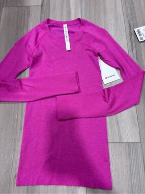 Lululemon Pink Fuchsia Long Sleeve Top